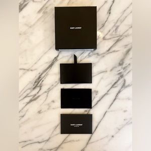 SAINT LAURENT - Card Holder, Box, Wipe, Authenticity Booklet